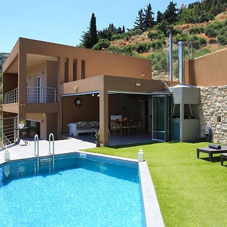 Design Villa Nicol - Heated Pool - Summer Kitchen イラクリオン エクステリア 写真